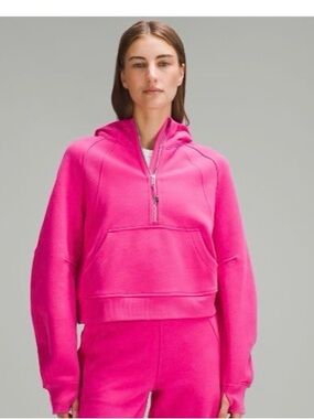 Lululemon Scuba Half-Zip Hoodie in Sonic Pink